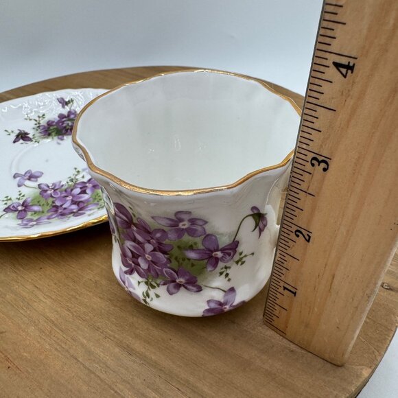 Vintage Hammersley "Victorian Violets" English Tea Cup Saucer - Picture 7 of 7